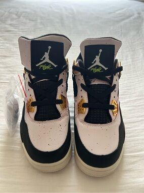 Jordan Flight Pink, Black & Gold Sneakers